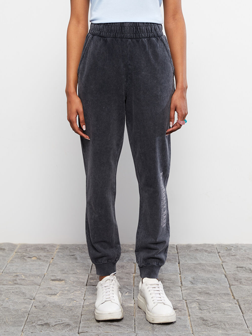 Elasticated Waist Printed Women's Jogger Sweatpants -S2CB73Z8-M0U