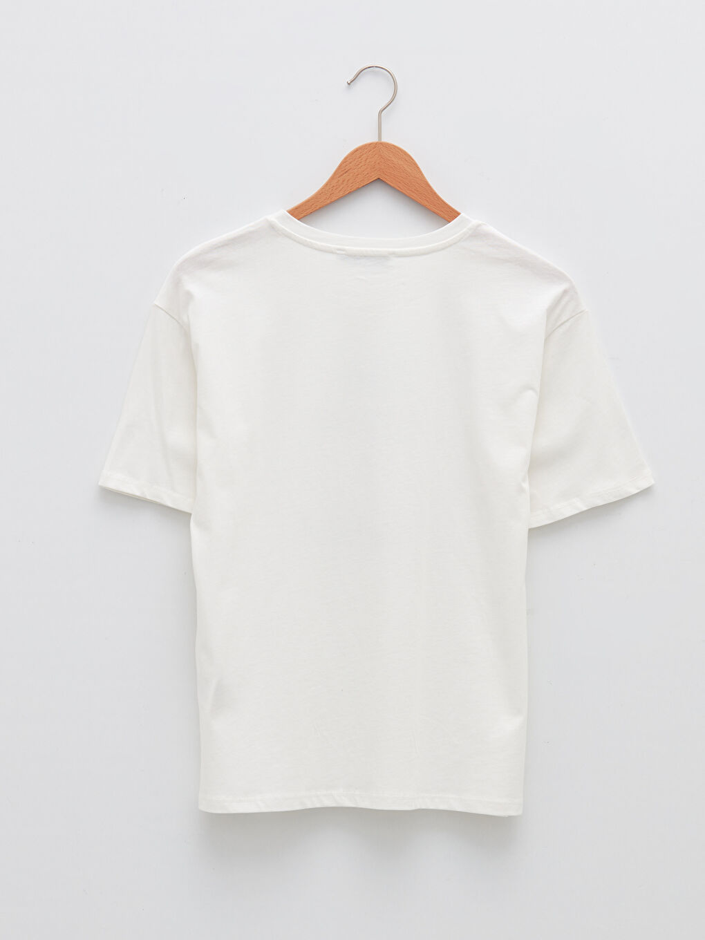 Crew Neck Slogan Printed Short Sleeve Cotton Women's T-Shirt-7