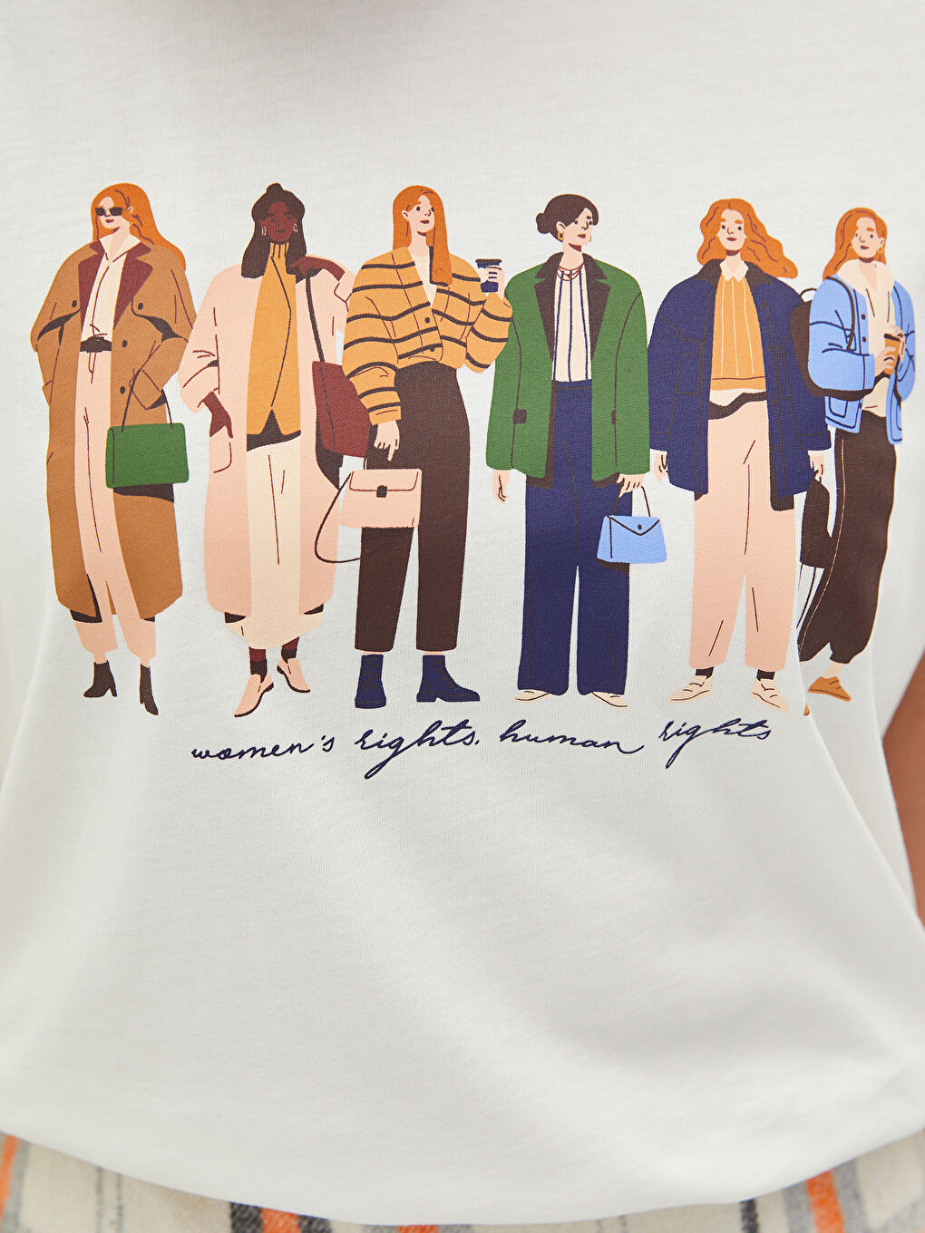 Crew Neck Printed Short Sleeve Women's T-Shirt-2