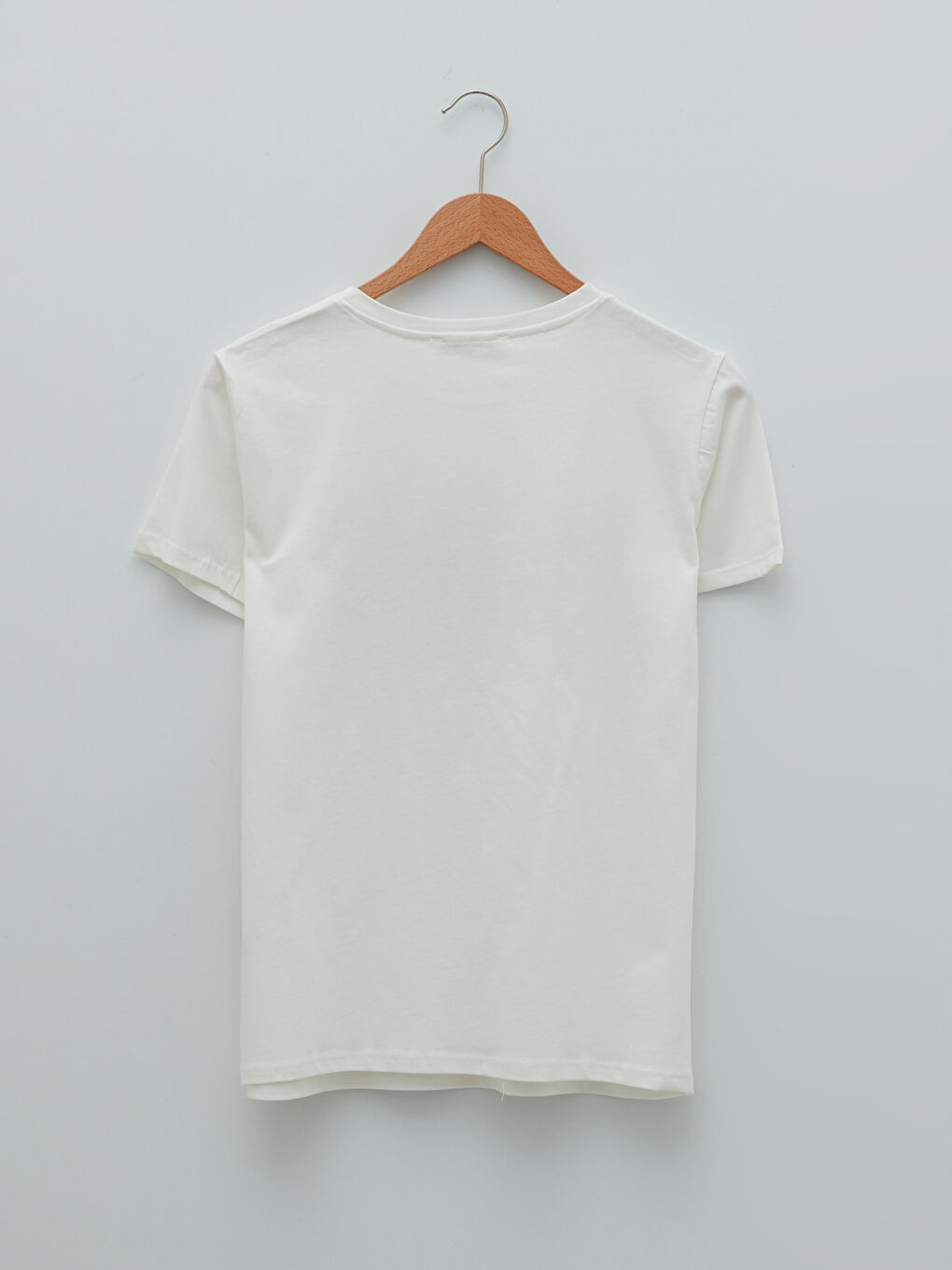 Crew Neck Printed Short Sleeve Women's T-Shirt-5