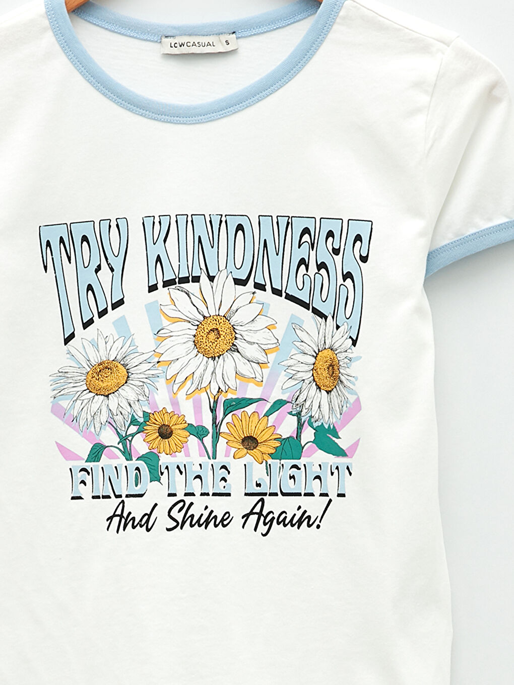 Футболка с круглым вырезом, с принтом, с коротким рукавом, из хлопка, для женщин-7