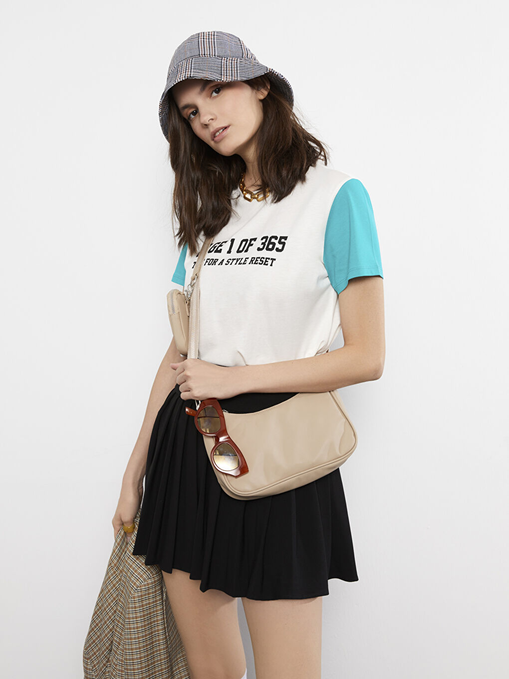 Crew Neck Printed Short Sleeve Cotton Women's T-shirt-3