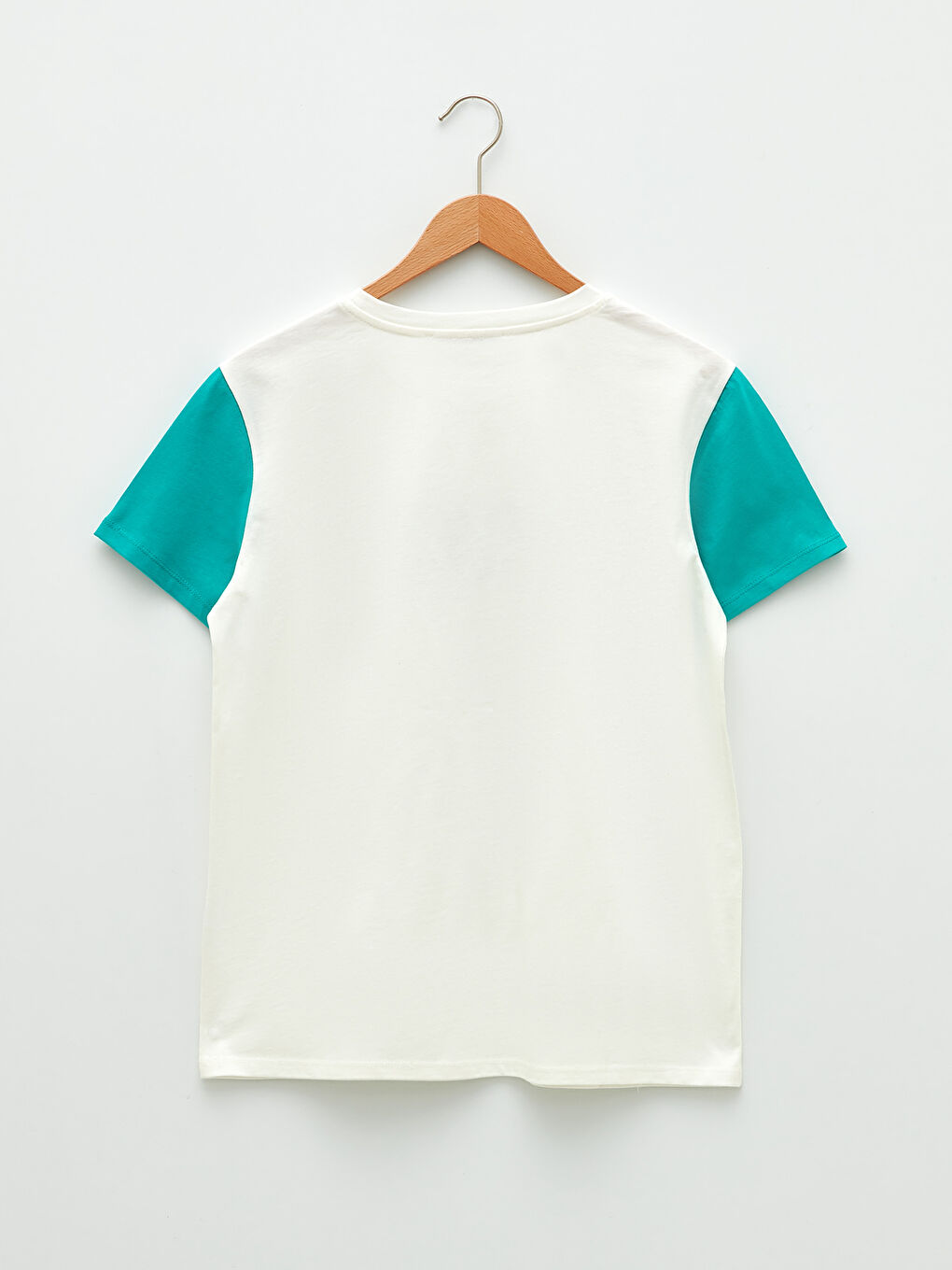 Crew Neck Printed Short Sleeve Cotton Women's T-shirt-7