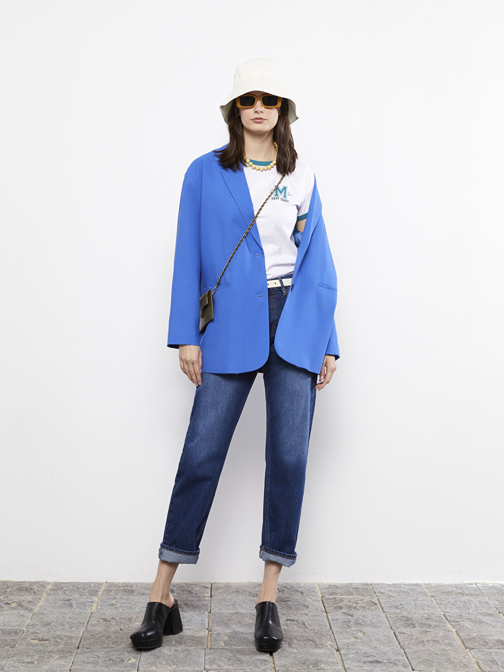 Rundhalsausschnitt Bedrucktes Kurzarm Baumwolle T-Shirt für Damen-2