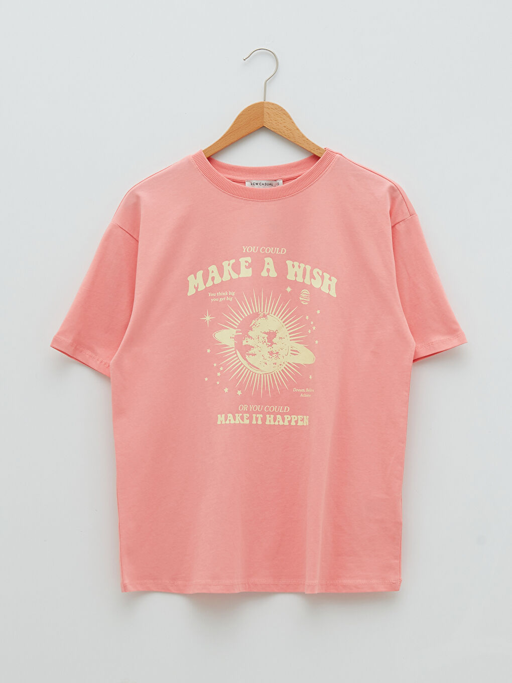 Crew Neck Printed Short Sleeve Cotton Women's T-shirt-5