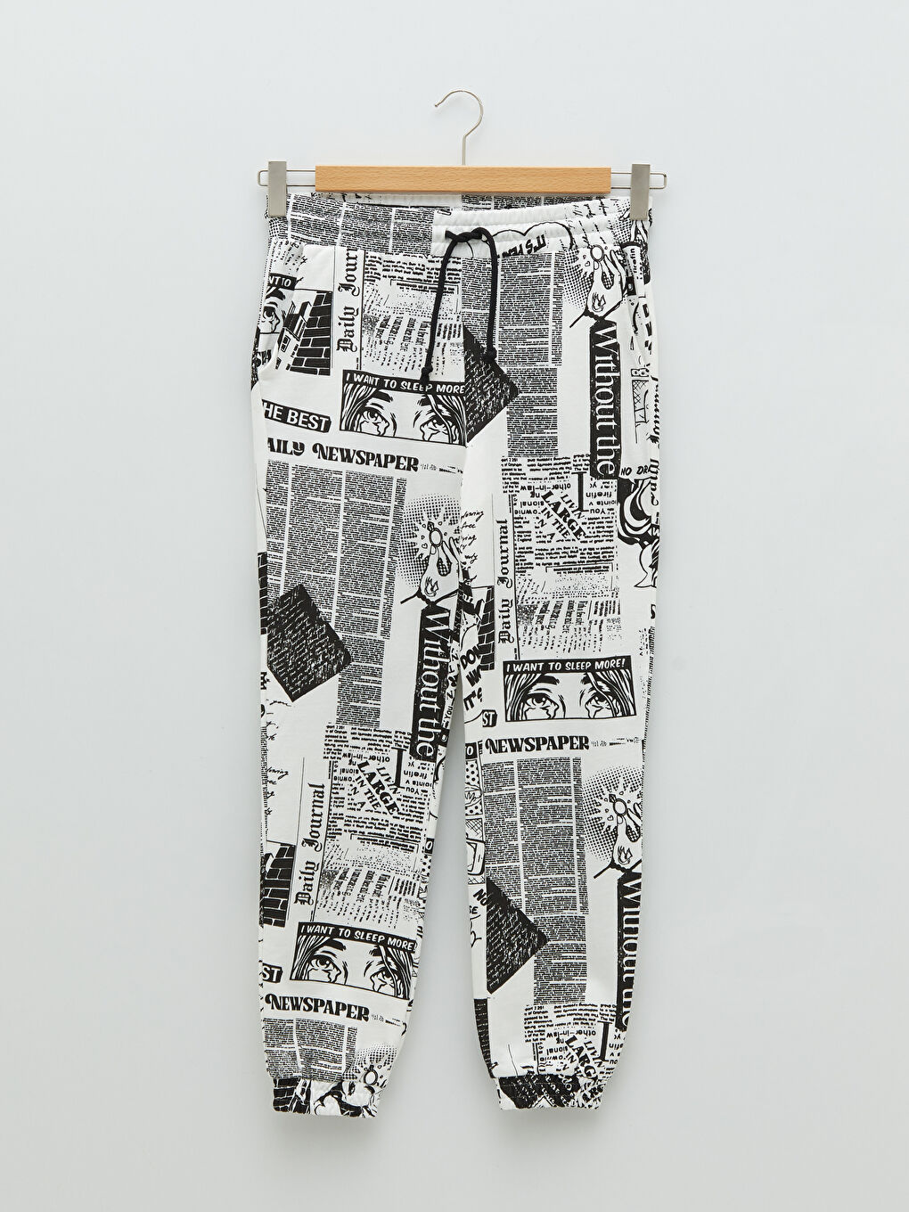 بنطلون رياضي مطبوع بخصر مرن للسيدات-5