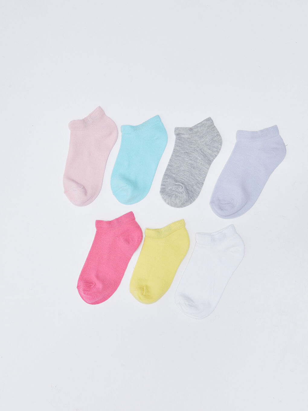 Basic Girls Trainer Socks 7 Pack-1
