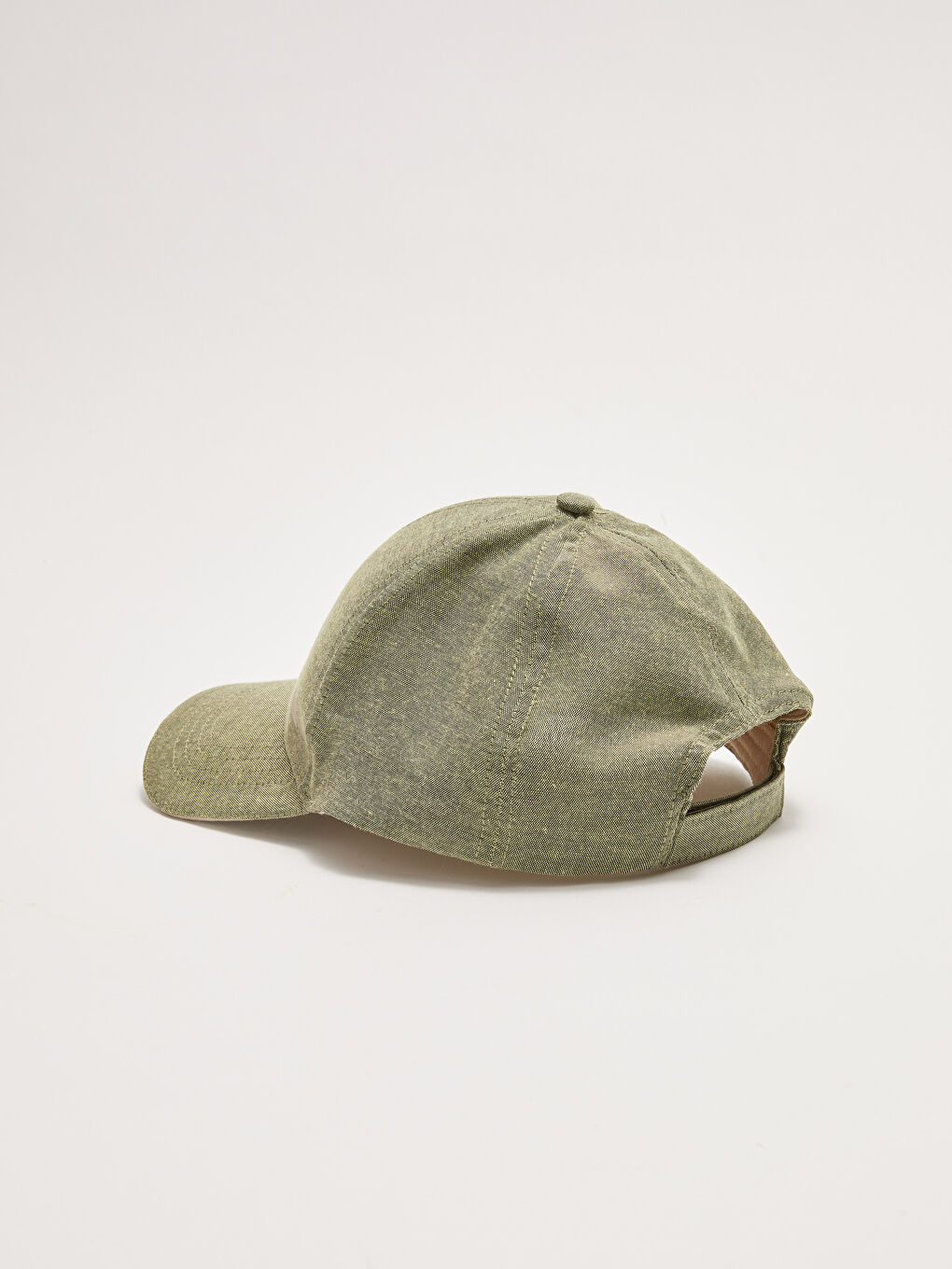 Haki Logo Baskılı Erkek Kep Şapka-4