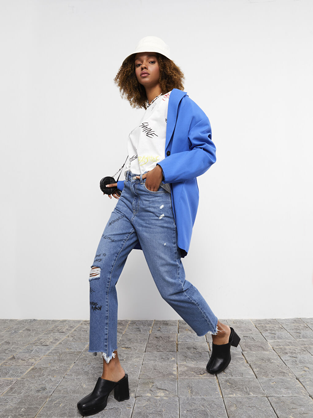 High Waist Standard Fit Pocket Detailed Rodeo Women's Jean Trousers