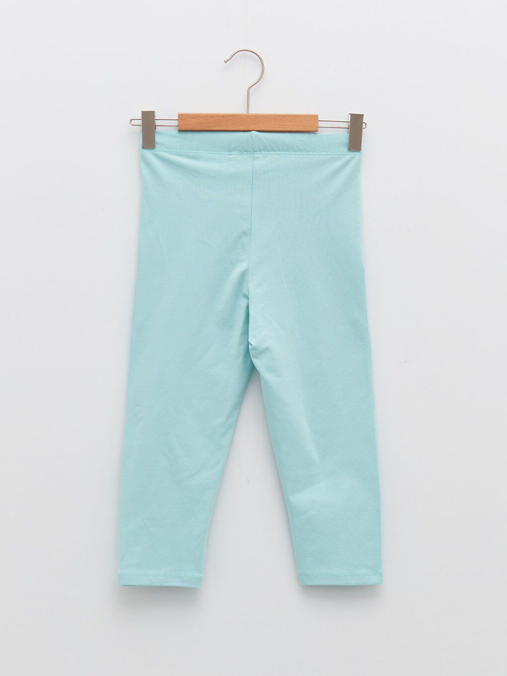 Crew Neck Printed Short Sleeve Girl's Sweatshirt and Tights-4