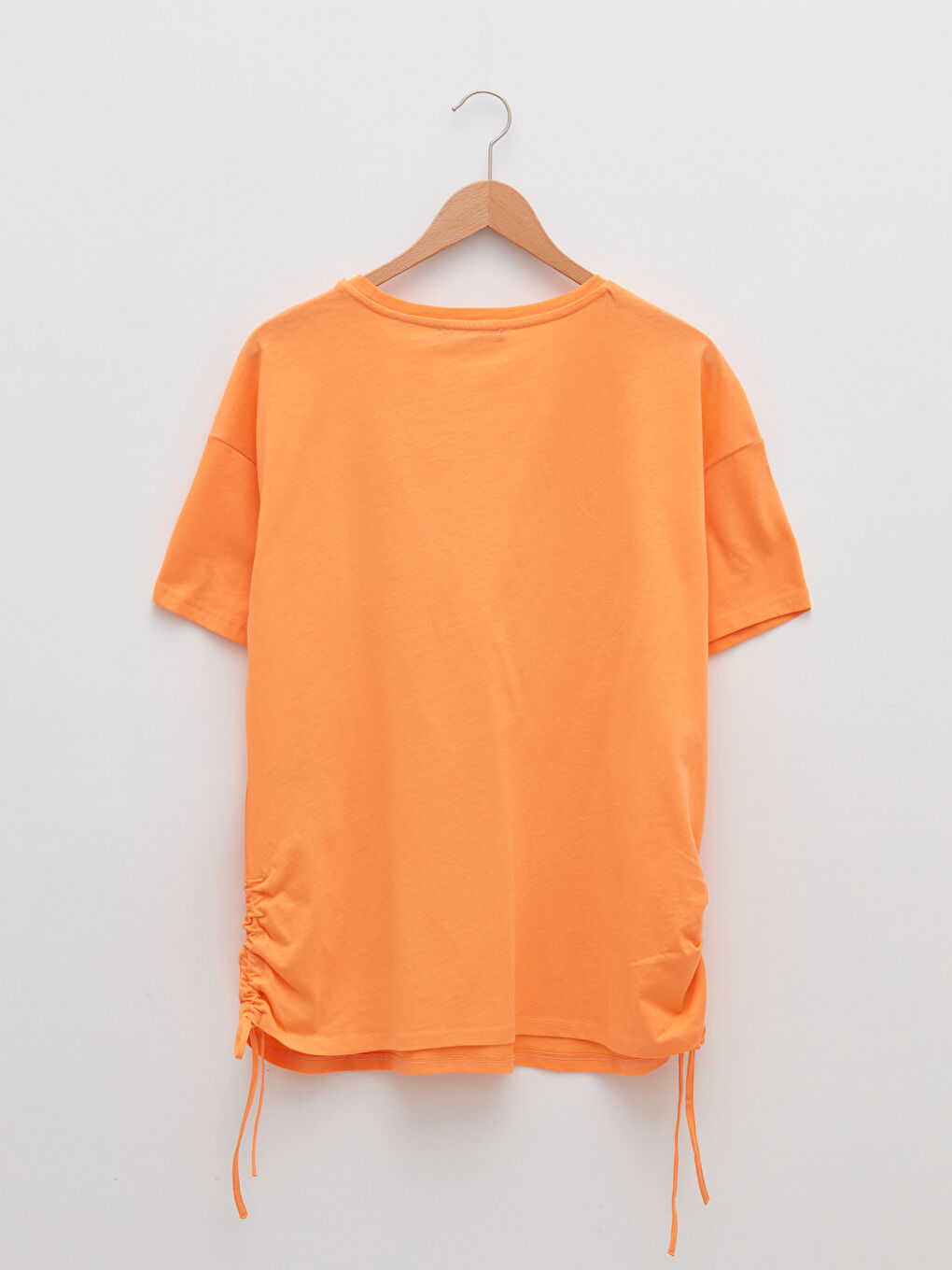 Crew Neck Letter Printed Short Sleeve Cotton Maternity T-Shirt-6