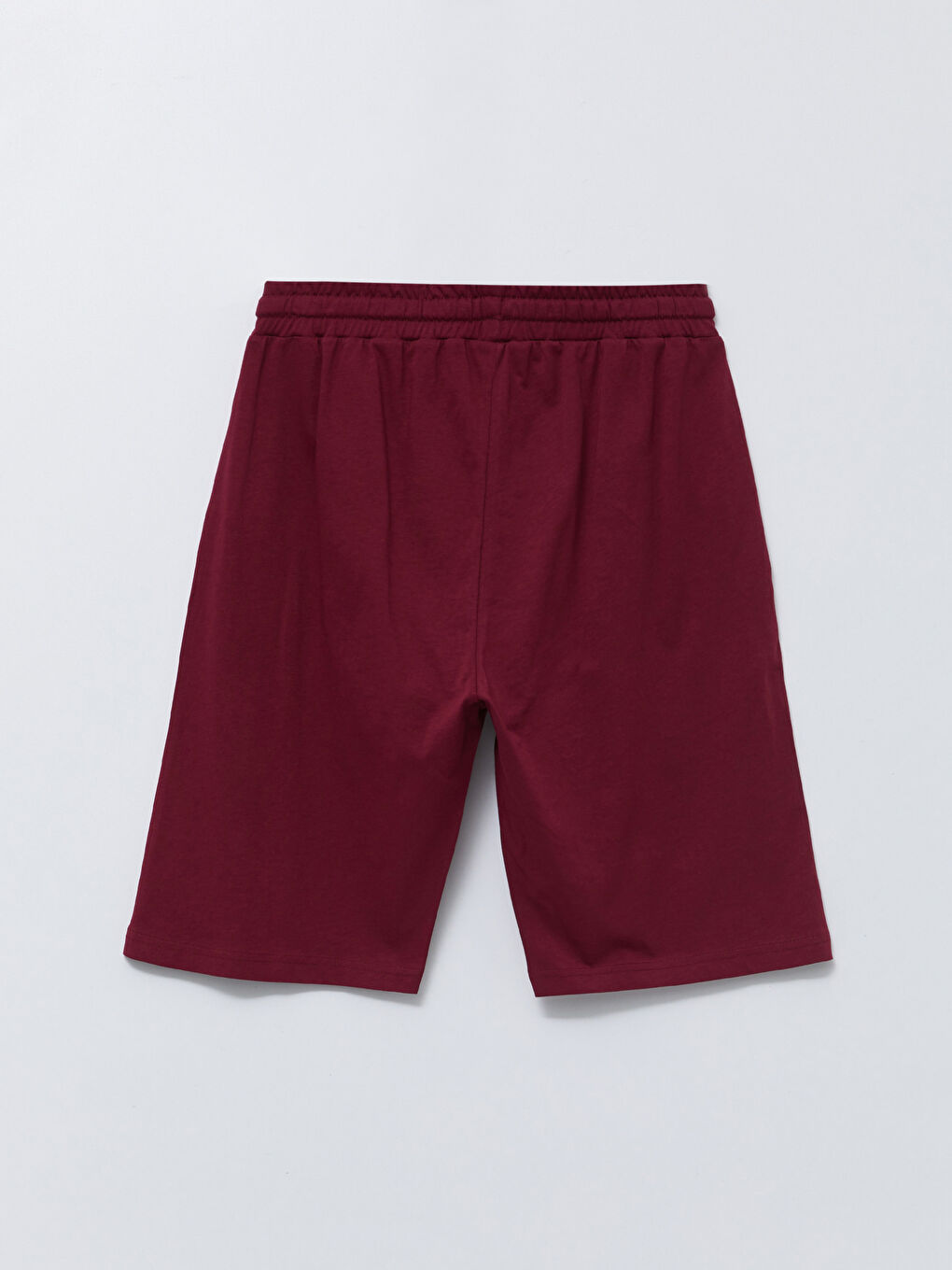 Ерлерге арналған стандартты өрнексіз трикотаж шолақ шалбар-7