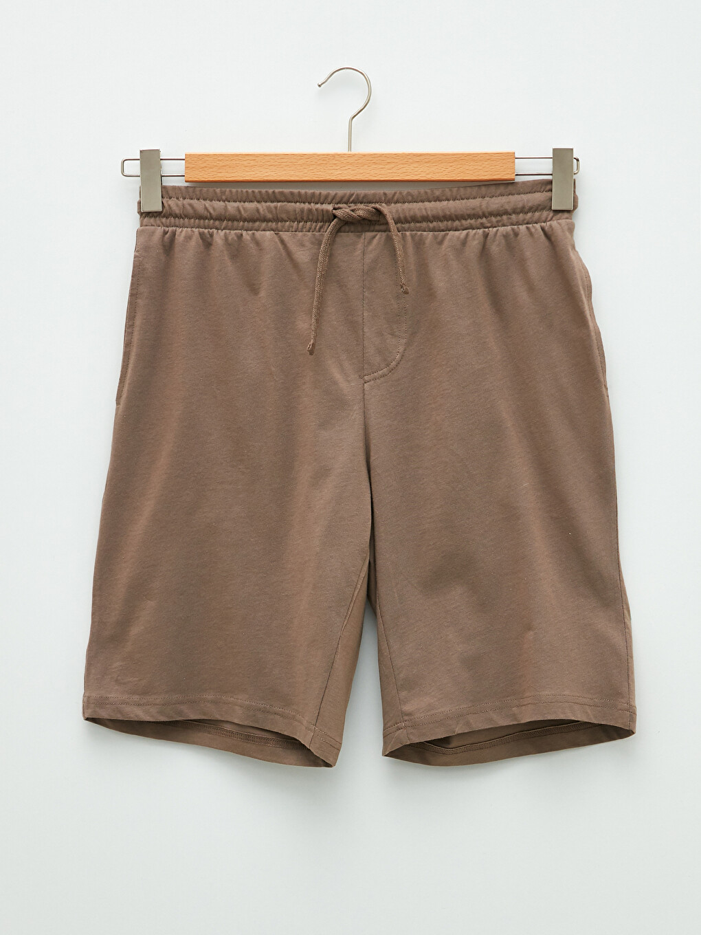 Pantaloni Scurți Tricotati Cu Model Standard Pentru Bărbați-5