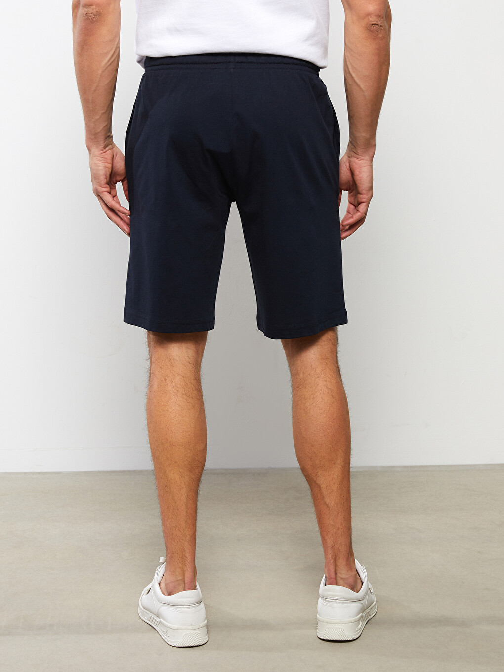Standard Pattern Knitted Men's Shorts-4