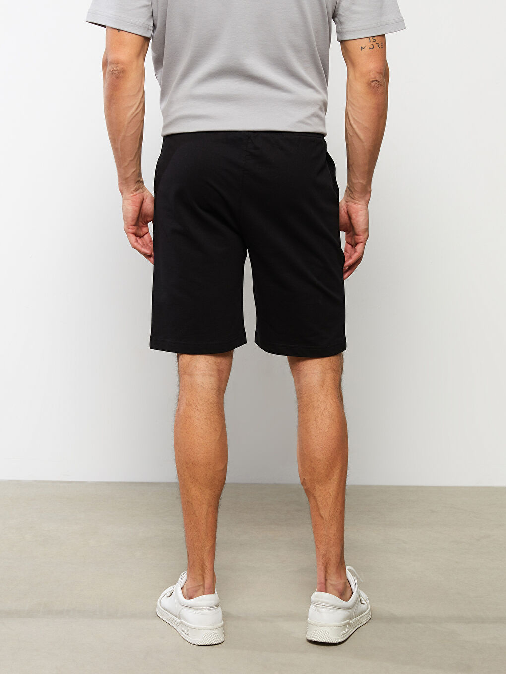 Regular Fit Men's Shorts with Elastic Waist -S2CD35Z8-CVL