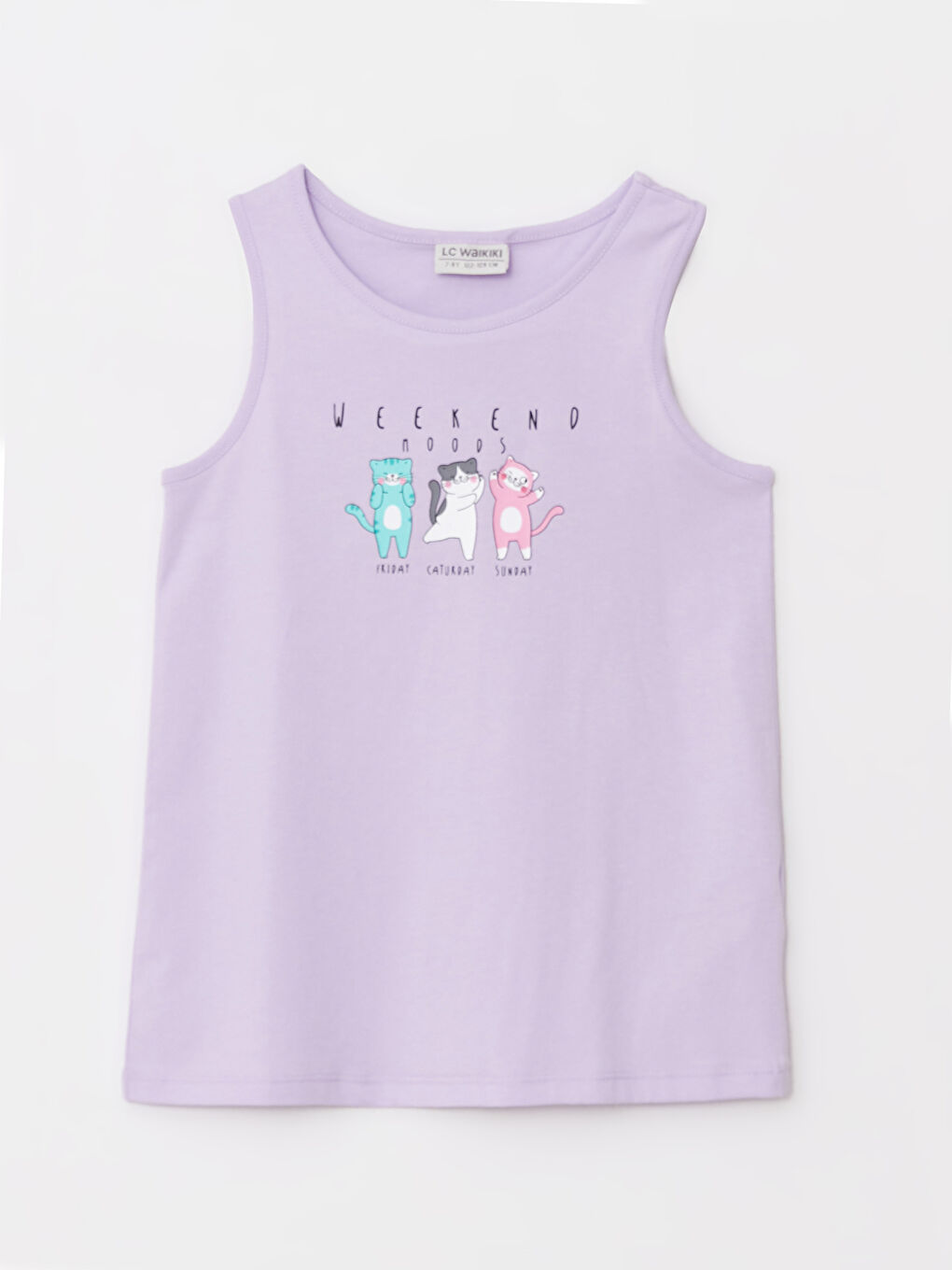 Crew Neck Printed Cotton Girl Athlete