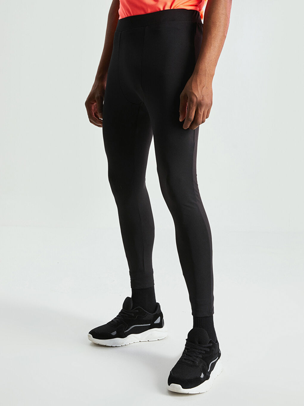 Siyah Slim Fit Erkek Spor Eşofman Altı-3