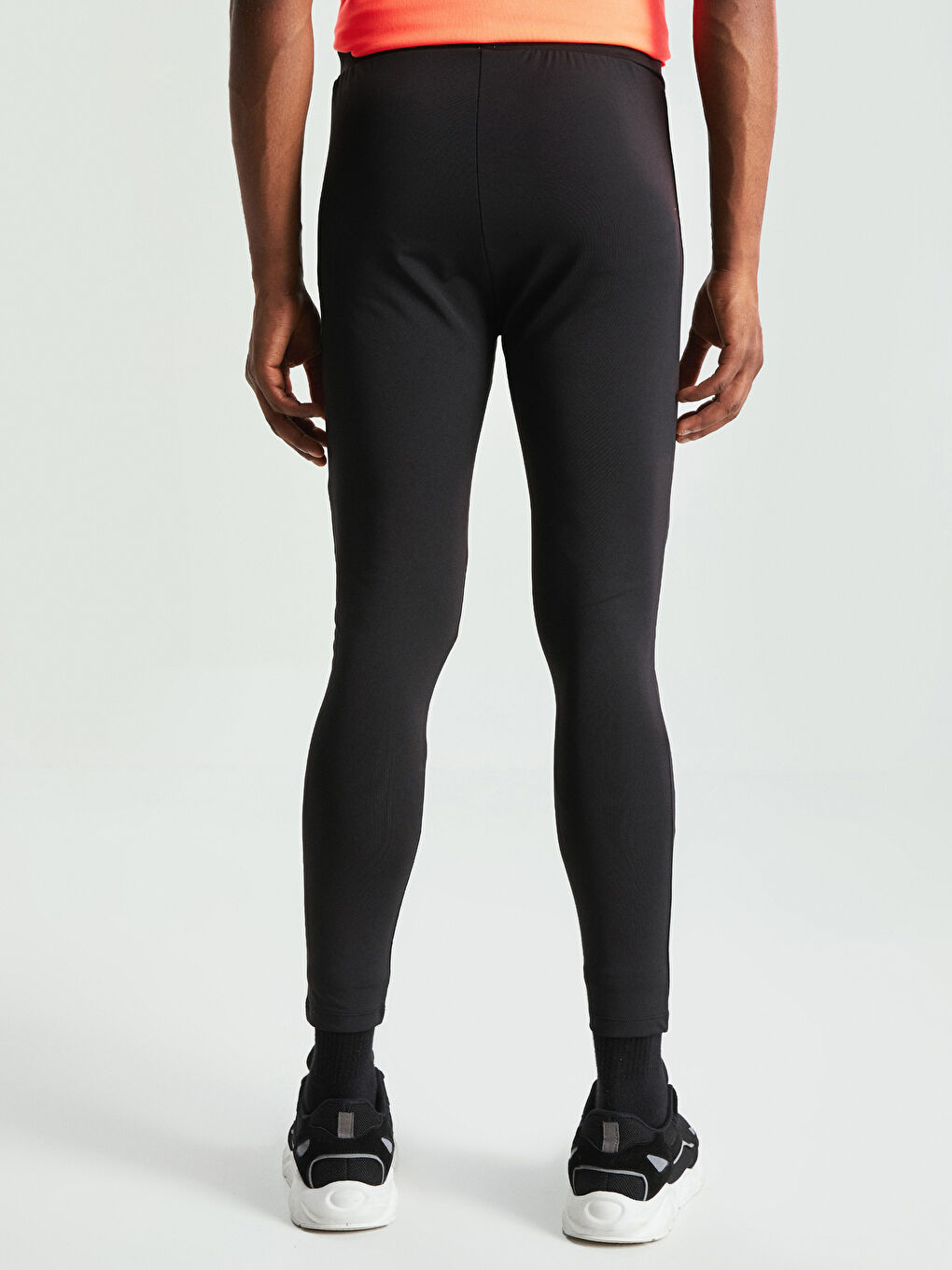 Siyah Slim Fit Erkek Spor Eşofman Altı-4