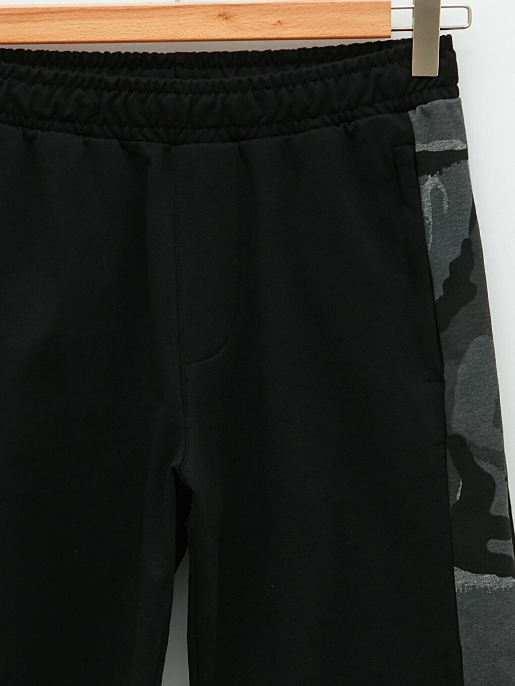 Siyah Standart Kalıp Erkek Spor Şort-7