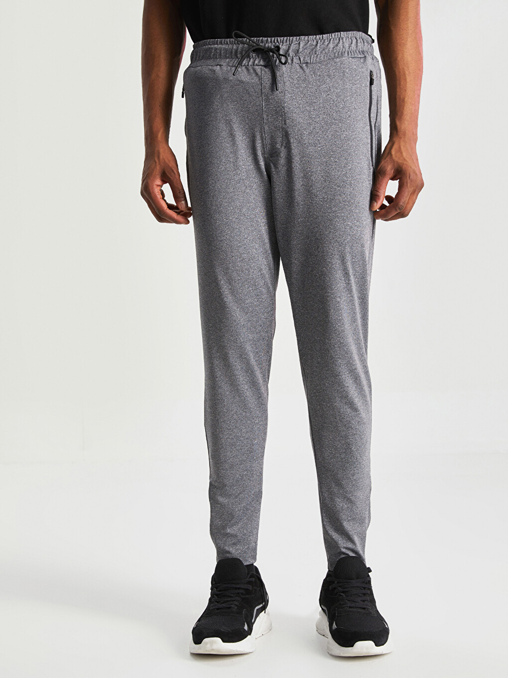Gri Slim Fit Erkek Jogger Eşofman Altı-3