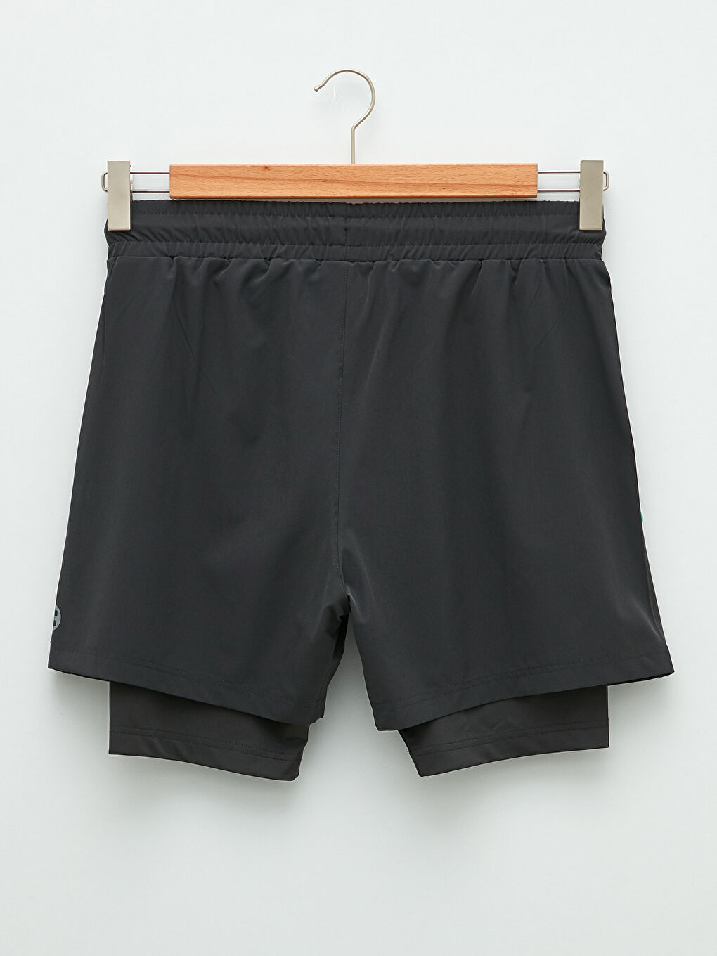 XSIDE ACTIVE Antrasit Slim Fit Erkek Spor Taytlı Şort - 1