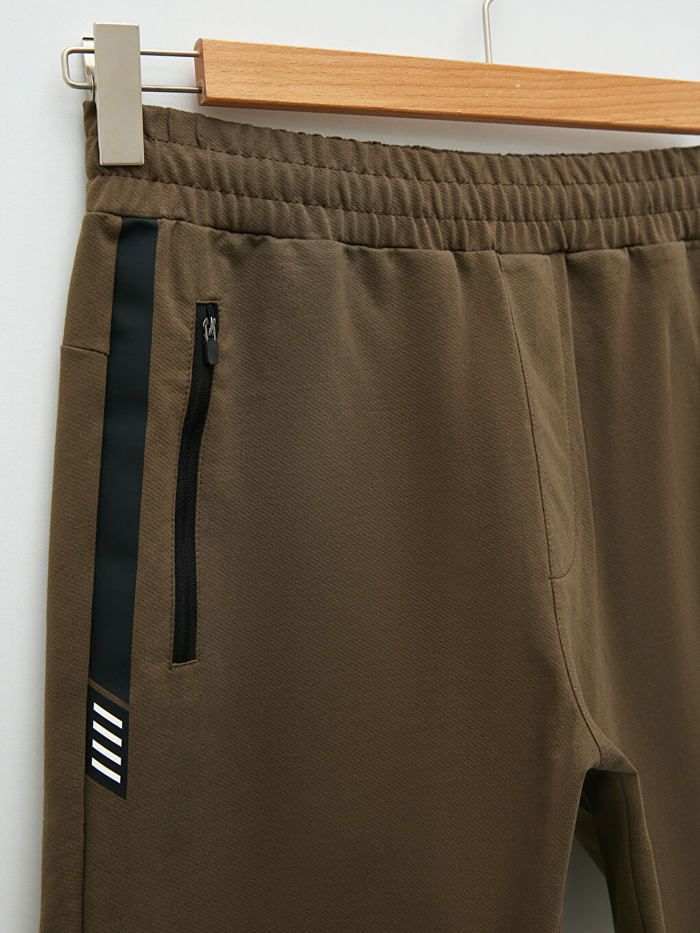 Haki Standart Kalıp Erkek Spor Şort-7