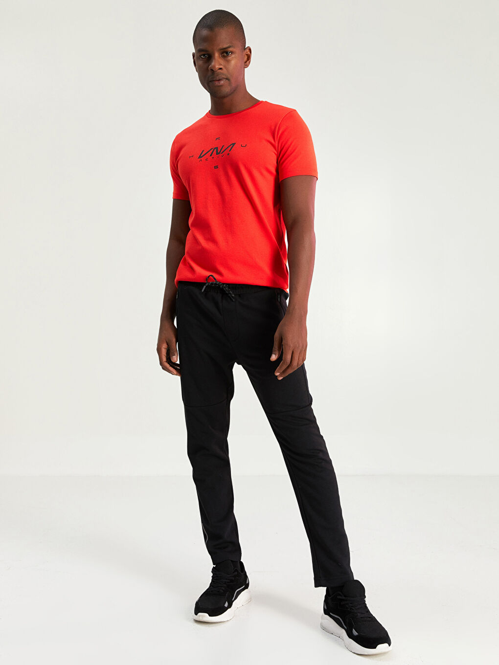 Pantaloni de trening sportivi pentru bărbați, croială slim-1