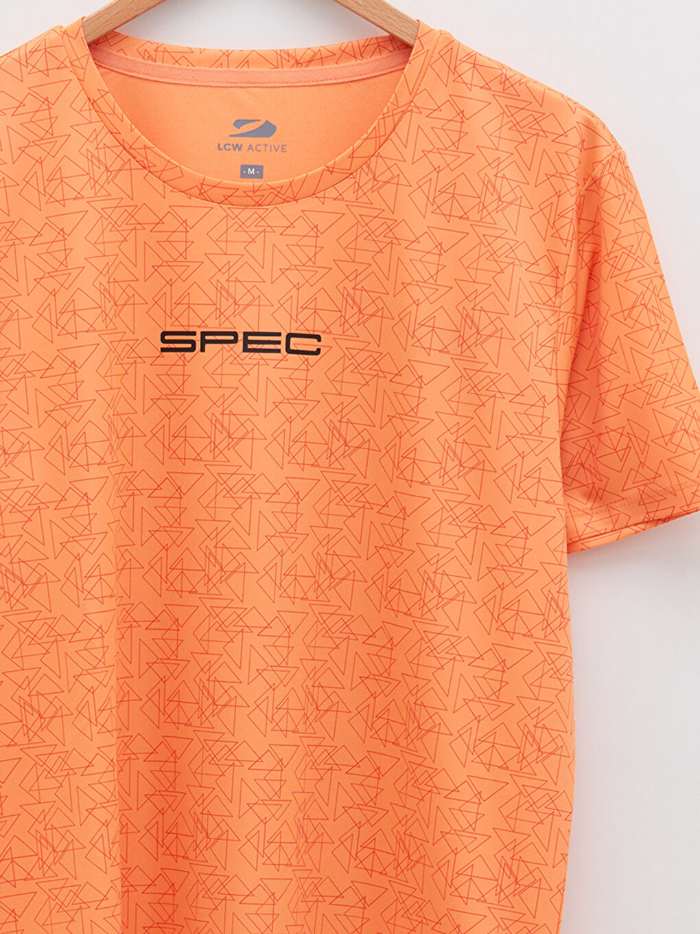 XSIDE ACTIVE Mercan Bisiklet Yaka Kısa Kollu Baskılı Aktif Spor Erkek Tişört - 7
