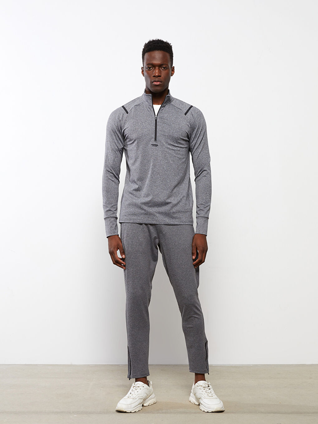 XSIDE ACTIVE High Collar Long Sleeve Men's Sports Sweatshirt -S2CE37Z8-FKN