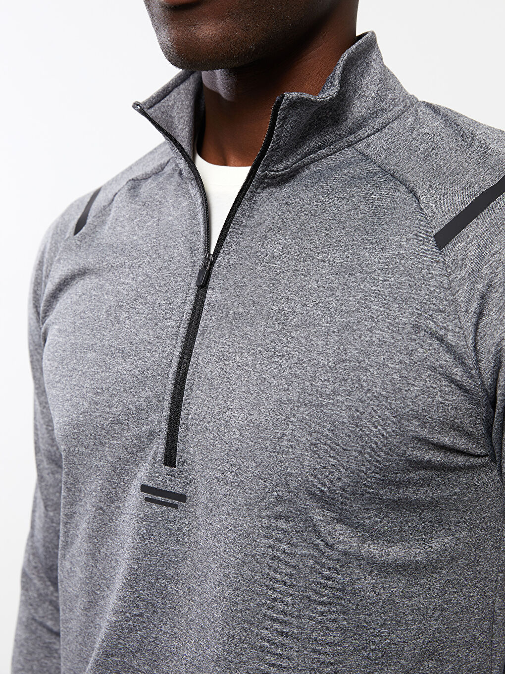 XSIDE ACTIVE High Collar Long Sleeve Men's Sports Sweatshirt -S2CE37Z8-FKN