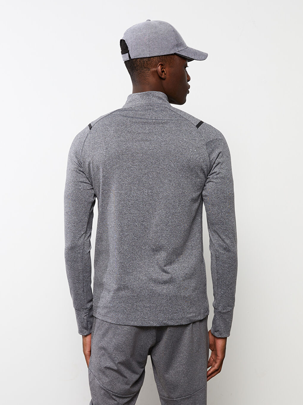 XSIDE ACTIVE High Collar Long Sleeve Men's Sports Sweatshirt -S2CE37Z8-FKN