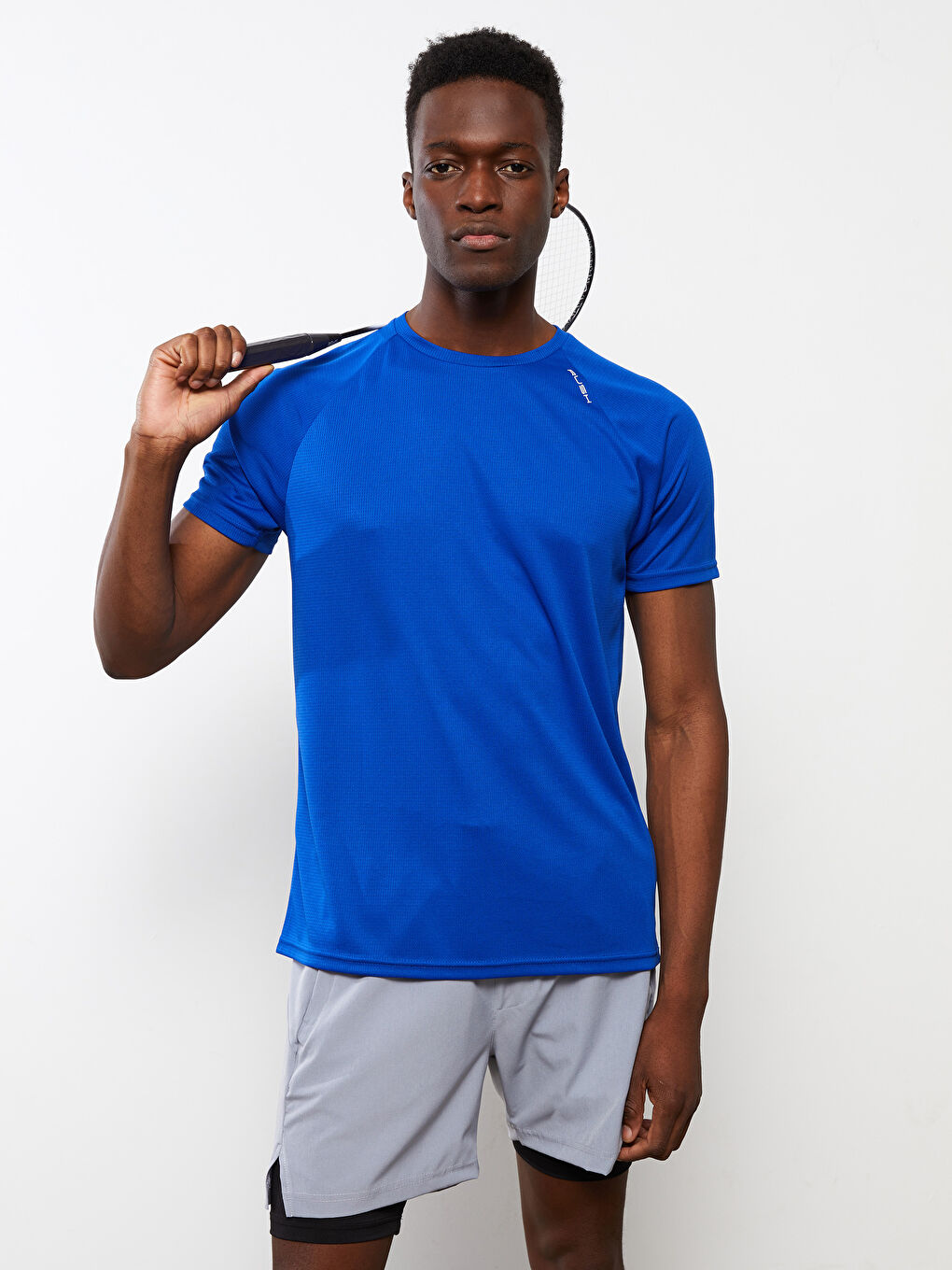 T-shirt de Sport à Manches Courtes pour Hommes avec Col Rond