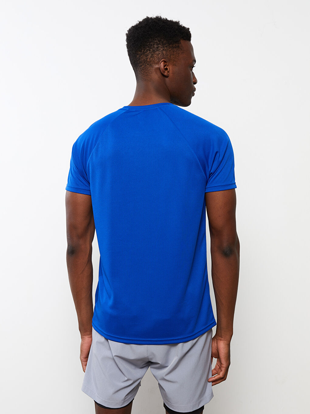 T-shirt de Sport à Manches Courtes pour Hommes avec Col Rond-4