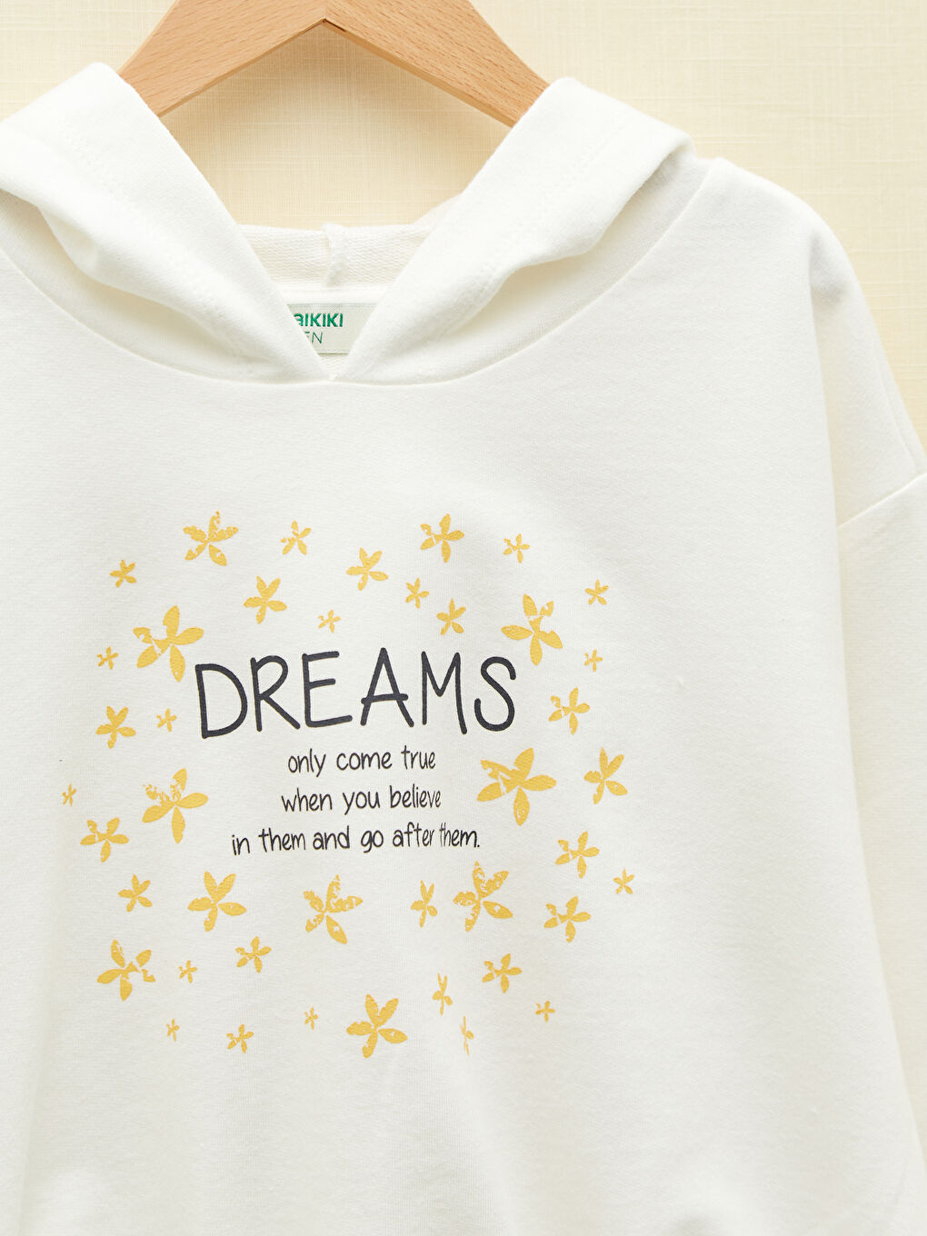 Hooded Printed Long Sleeve Girls' Sweatshirt-2