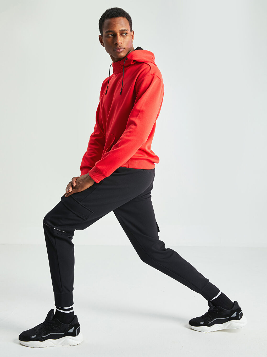 Siyah Slim Fit Erkek Jogger Eşofman Altı