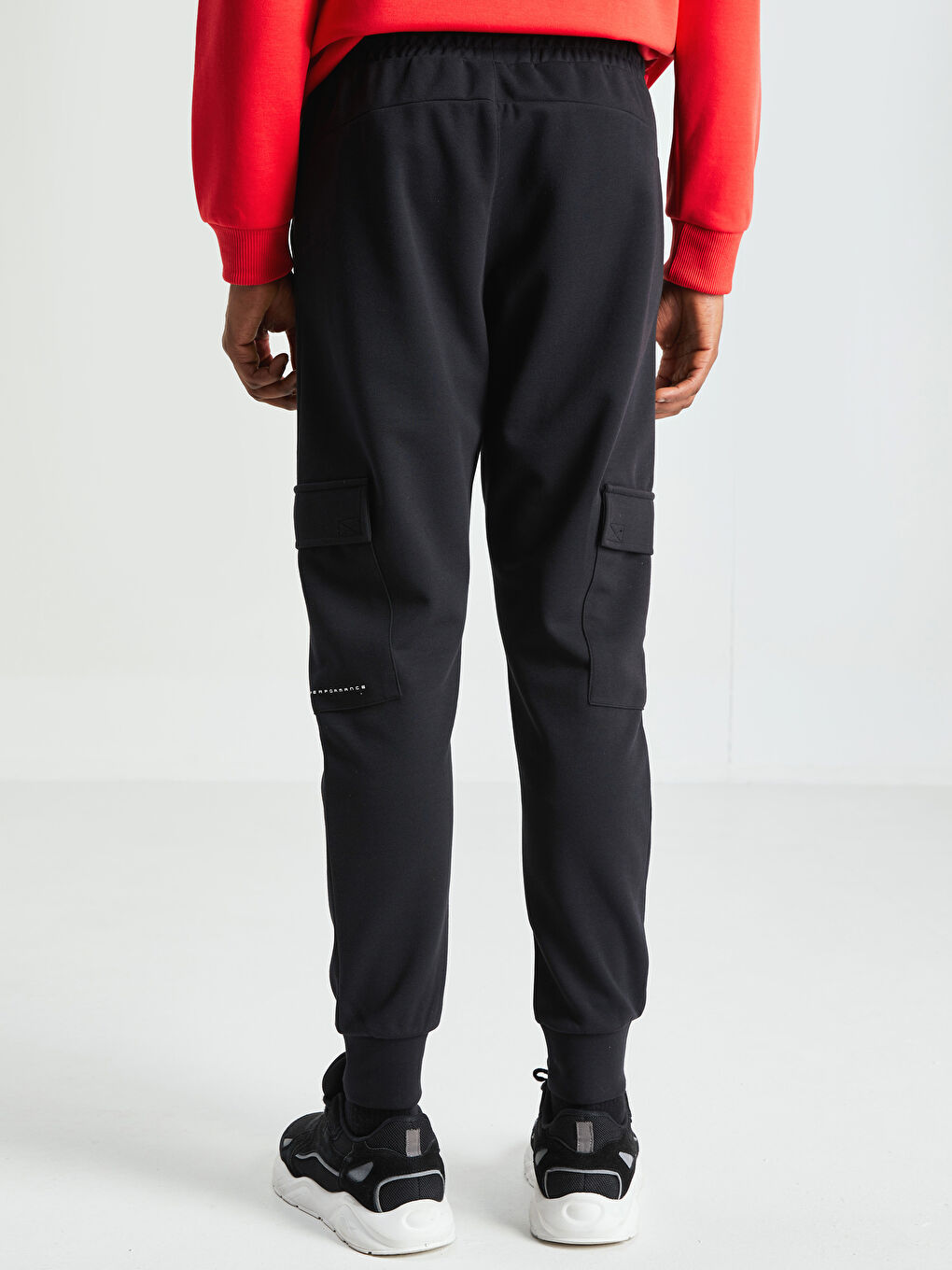 Siyah Slim Fit Erkek Jogger Eşofman Altı-4