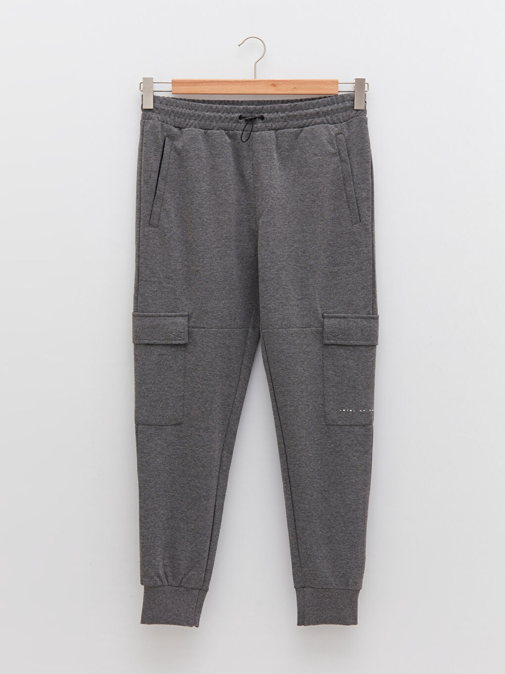 Gri Slim Fit Erkek Jogger Eşofman Altı-5