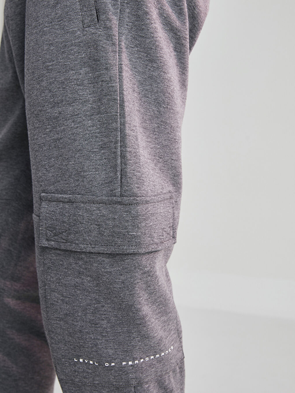 Gri Slim Fit Erkek Jogger Eşofman Altı-2