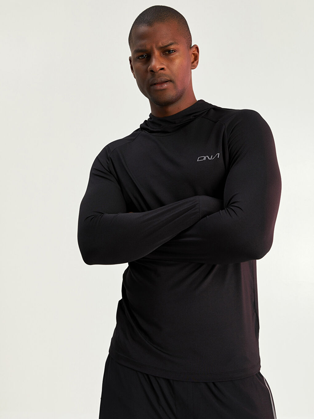 Футболка мужская спортивная с капюшоном и длинным рукавом LCW SPORTS-1