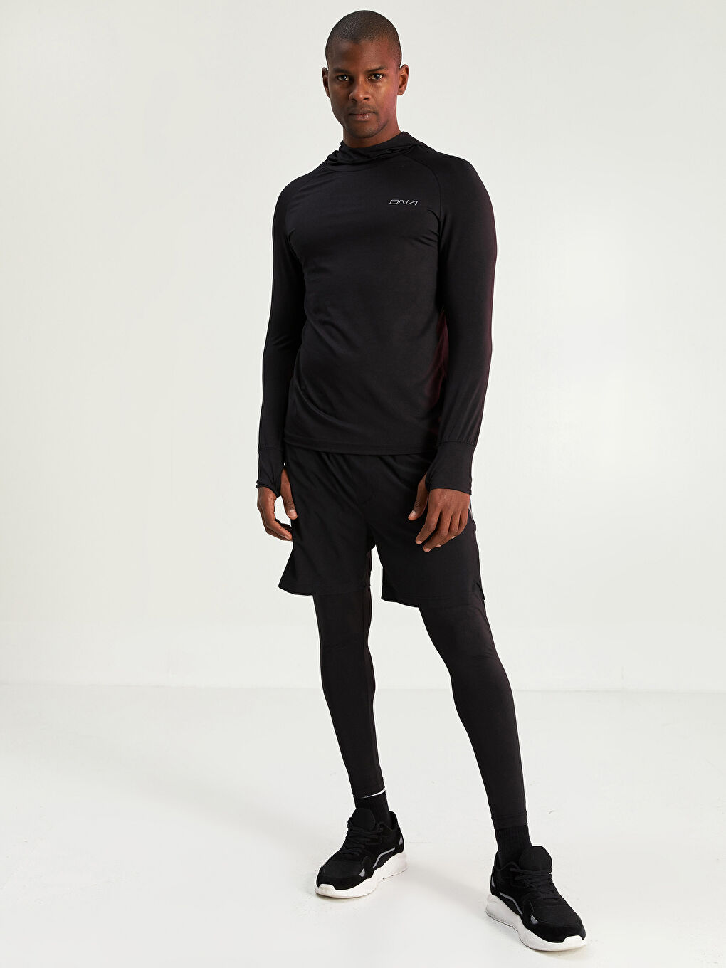 Футболка мужская спортивная с капюшоном и длинным рукавом LCW SPORTS-2