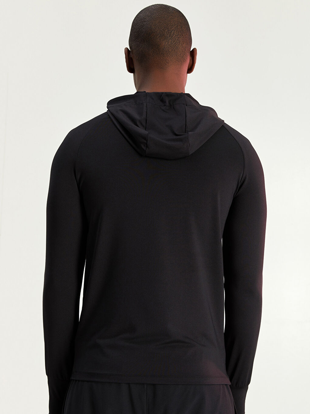 Футболка мужская спортивная с капюшоном и длинным рукавом LCW SPORTS-4