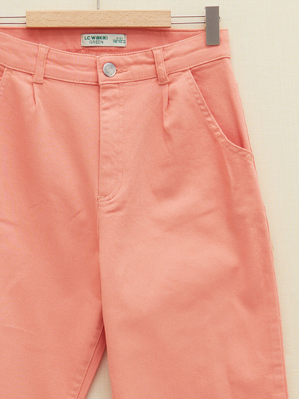 بنطلون أساسي للبنات بخصر مرن-2