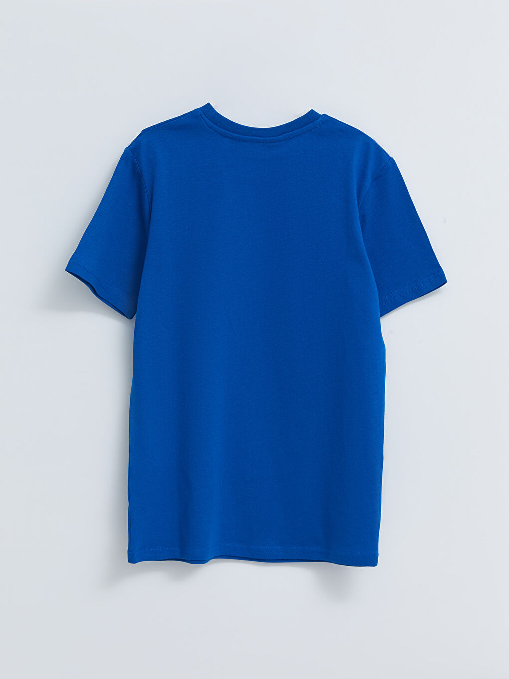 Mavi Bisiklet Yaka Pijamaskeliler Baskılı Kısa Kollu Pamuklu Erkek Çocuk Tişört-1