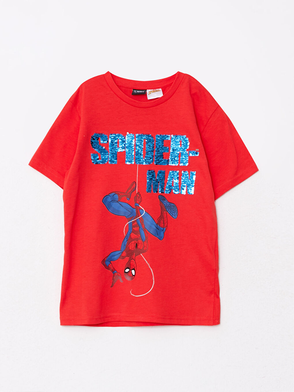 Crew Neck Spider-Man Printed Short Sleeve Boys' T-Shirt and Shorts-3
