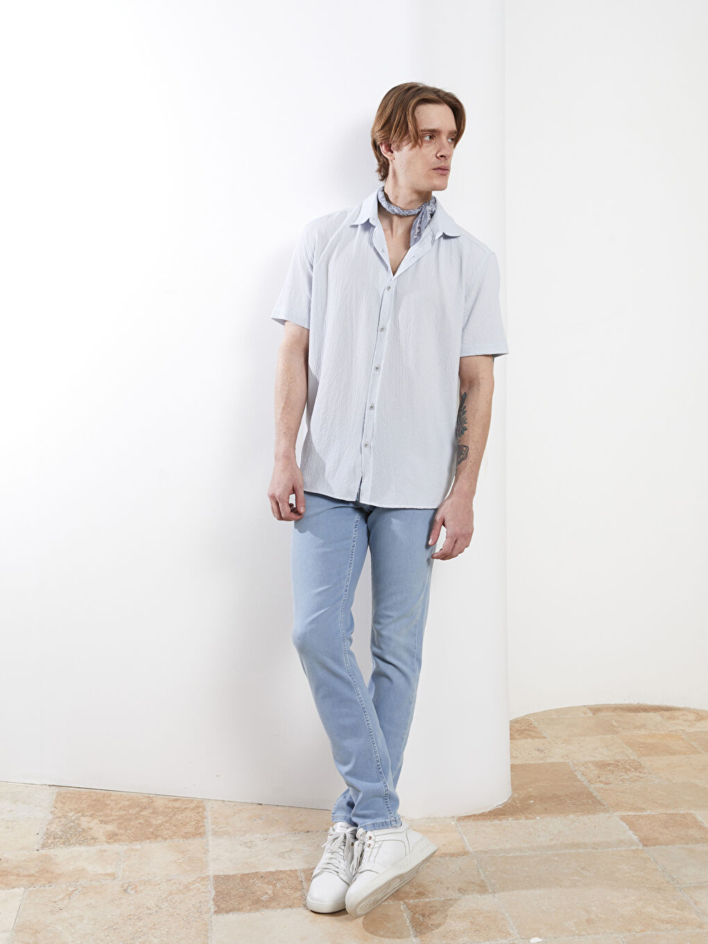 Relaxed Fit Short Sleeve Men's Shirt -S2CF37Z8-S0S