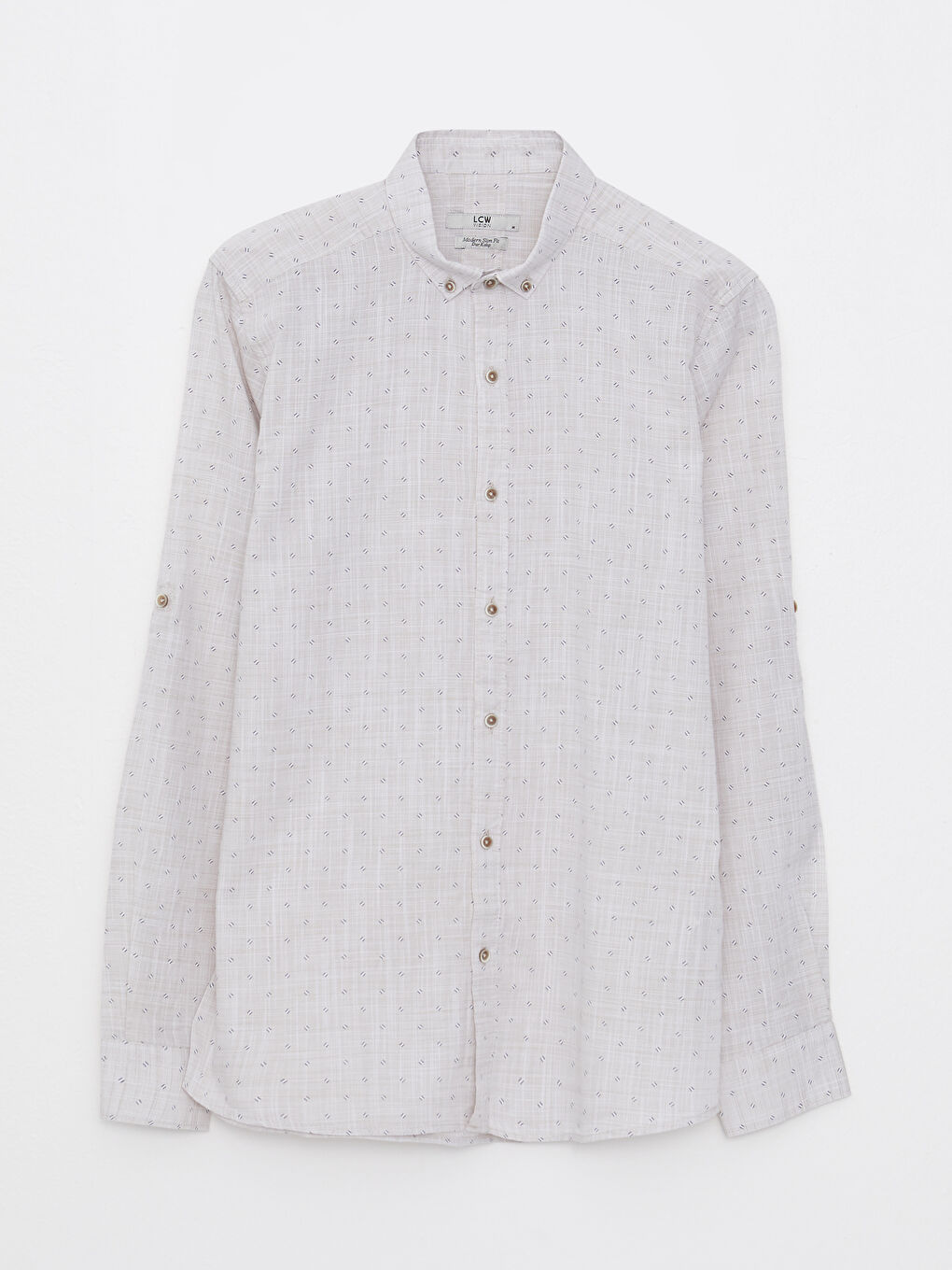 Regular Fit Long Sleeve Patterned Men's Shirt-5