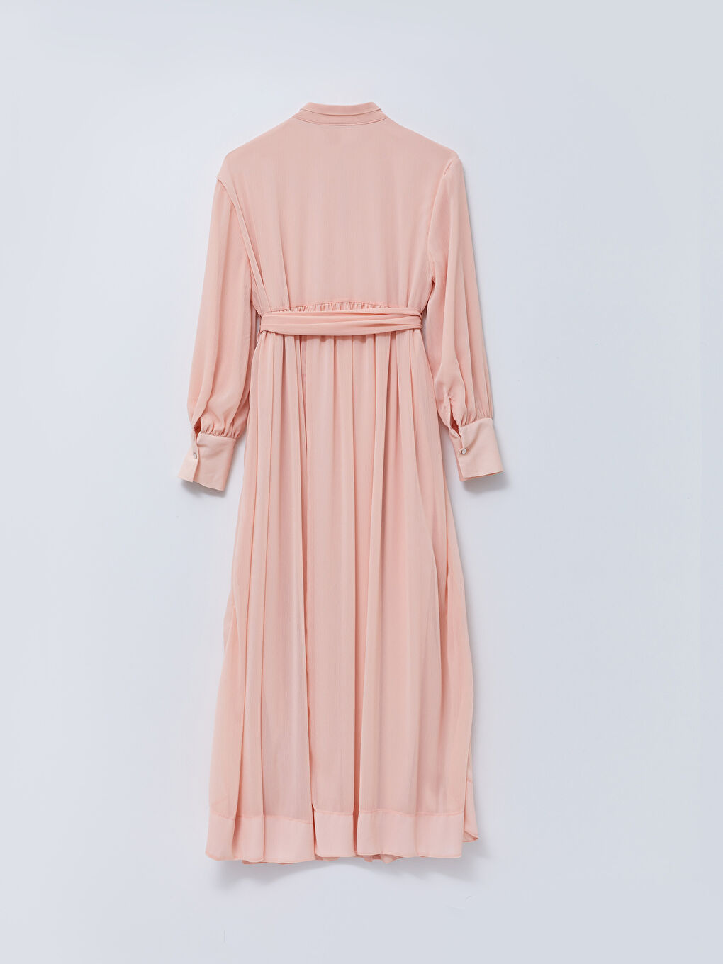 Crew Neck Tie Detailed Long Sleeve Maternity Dress -S2CF40Z8-FXW