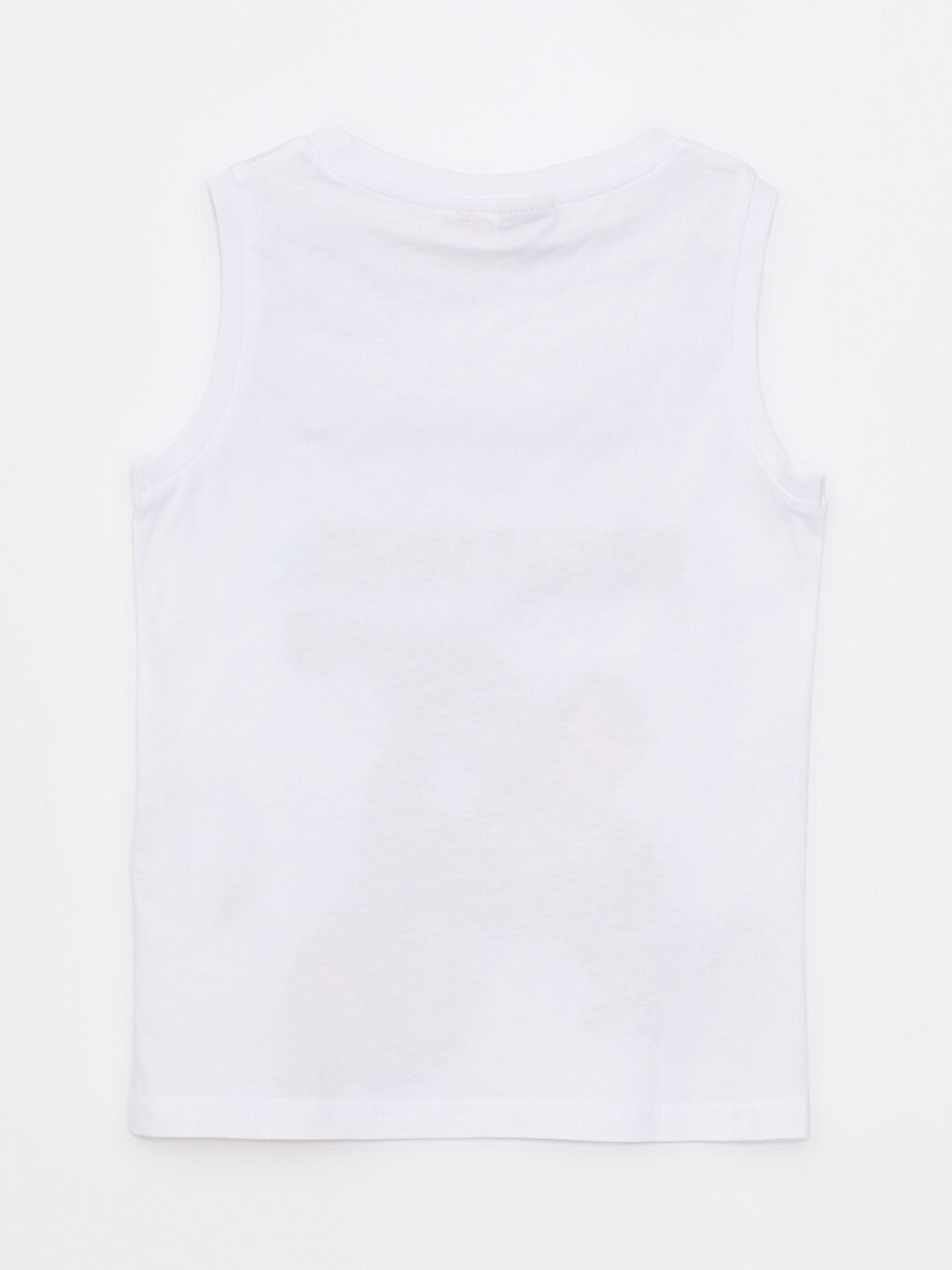 Beyaz Bisiklet Yaka İron Man Baskılı Pamuklu Erkek Çocuk Atlet-1