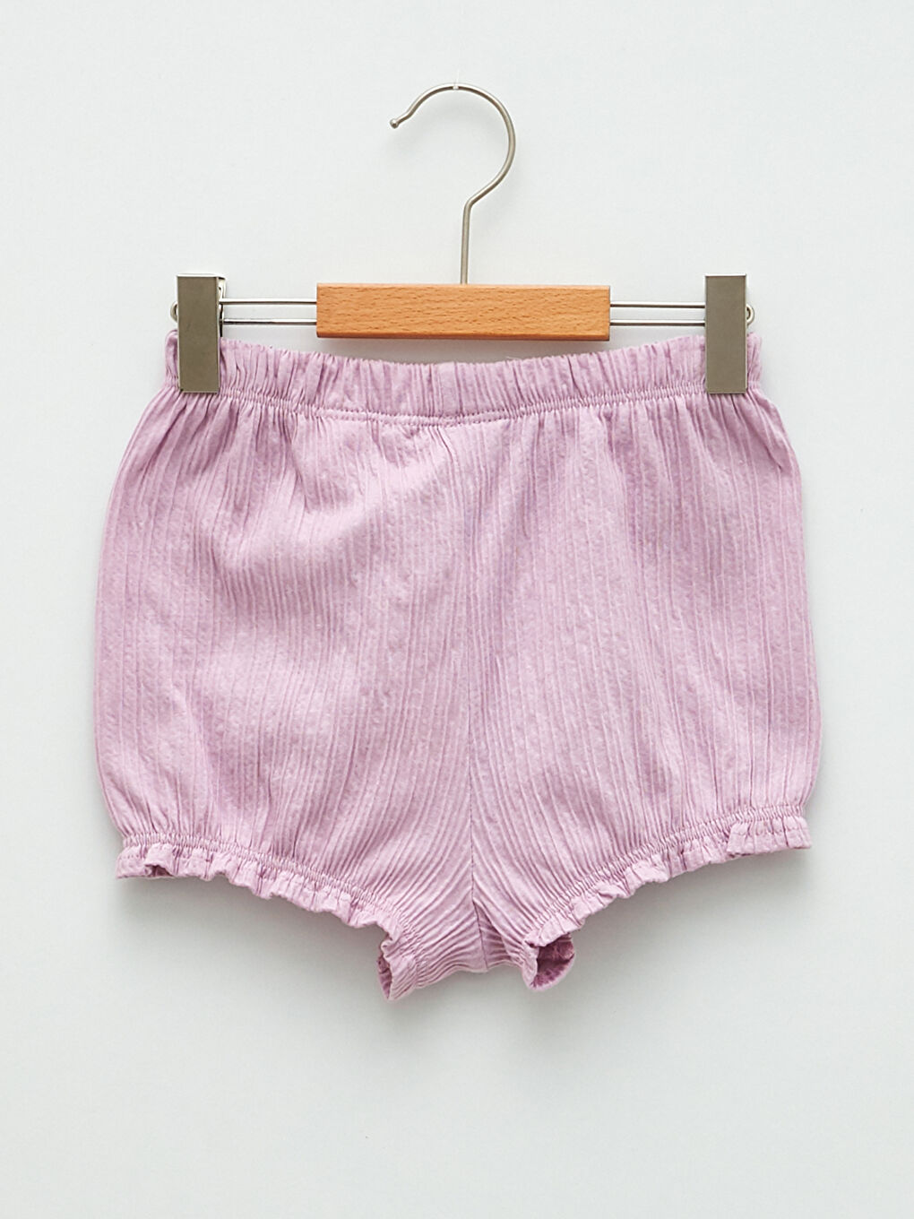 Elastic Waist Basic Baby Girls' Shorts-1