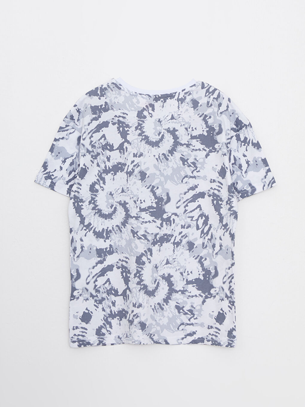 Beyaz Bisiklet Yaka Marvel Baskılı Kısa Kollu Pamuklu Erkek Çocuk Tişört-1